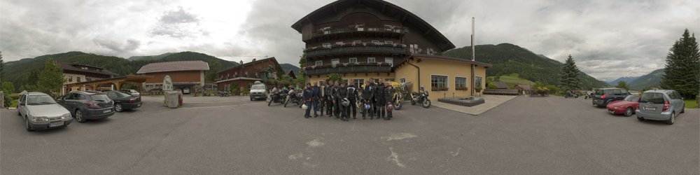 Lainach: Gruppenbild Motorradausflug - Steiermark