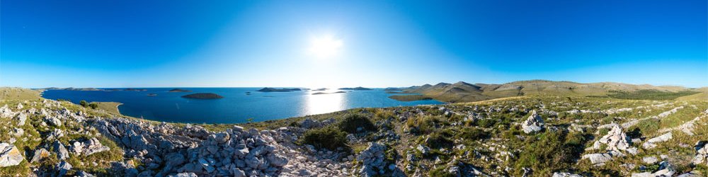 Kornat: Blick vom Hügel bei Vrulje - Kroatien