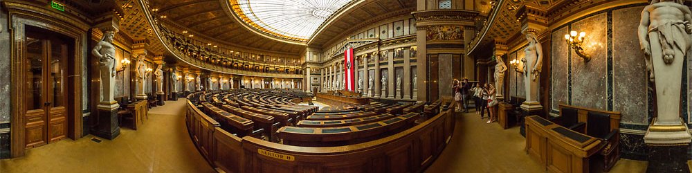 Parlament: historischer Sitzungssaal - Historisch,Wien: Parlament