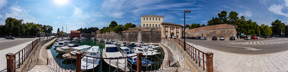Zadar: Landtor (Kopnena Vrata) und Fischerhafen Foša - Kroatien