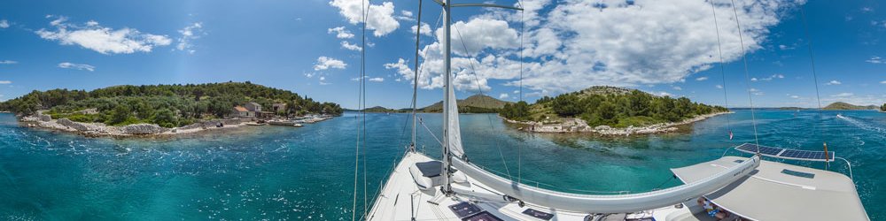 Katina / Dugi Otok: mit dem Boot durch die Mala Proversa - Insta360,Kroatien
