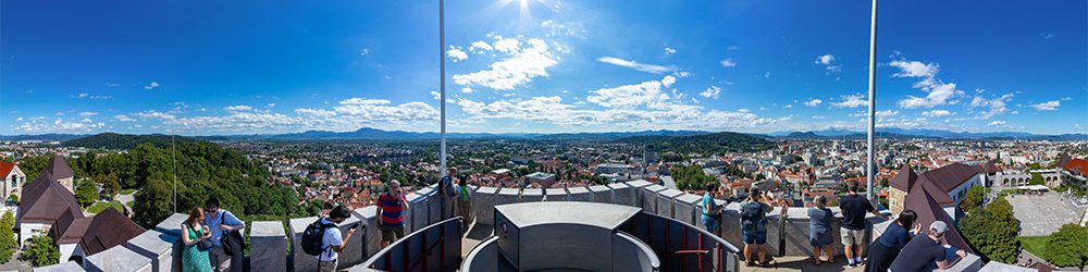 Burg von Ljubljana: auf dem Aussichtsturm - Ljubljana